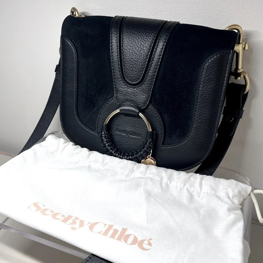See By Chloé Hana Small Leather & Suede Crossbody